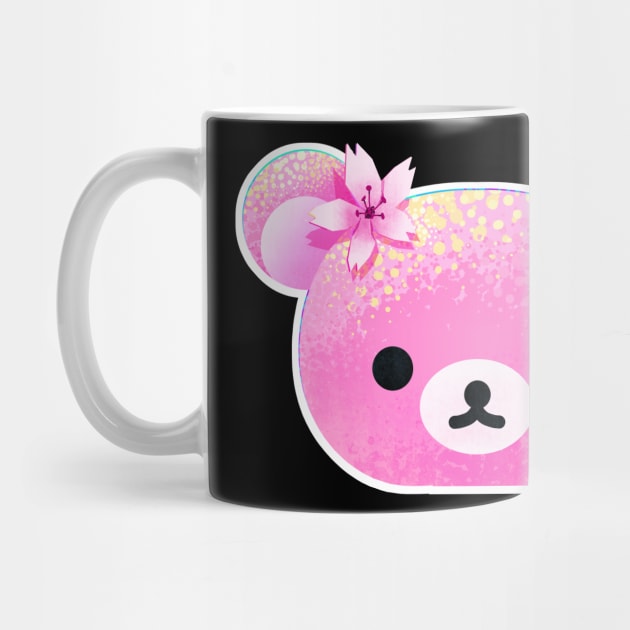 Sakura Cherry Blossom Kawaii Japanese Pink Rilakkuma III by banditotees